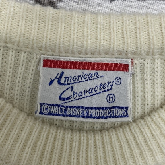 Vtg 70's Disney Donald Duck Skating Sweater American Characters Girl Medium READ - Picture 3 of 8
